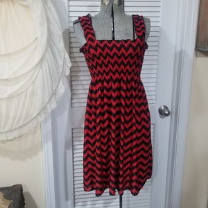 Black and Red Stretchy Sundress